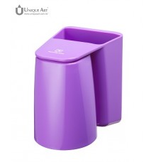 Brushing.Know-Magnetic Rinse Cup and Toothbrush Holder-Purple